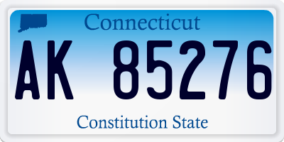 CT license plate AK85276