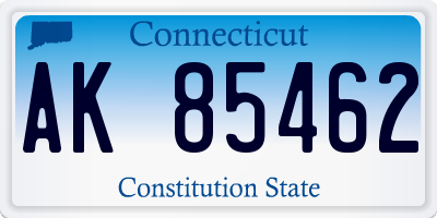 CT license plate AK85462