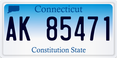 CT license plate AK85471