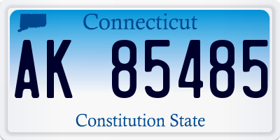 CT license plate AK85485