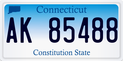 CT license plate AK85488