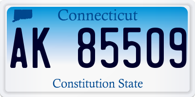 CT license plate AK85509