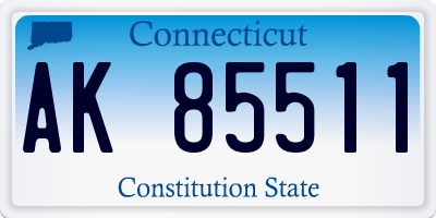 CT license plate AK85511