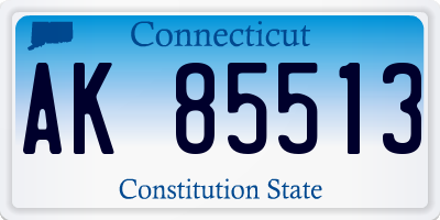 CT license plate AK85513