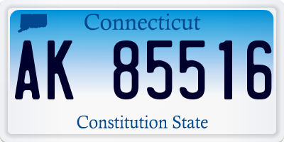 CT license plate AK85516