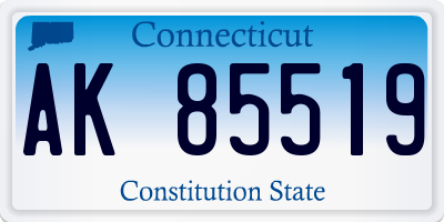 CT license plate AK85519