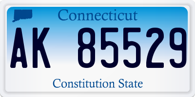 CT license plate AK85529