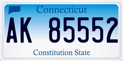 CT license plate AK85552