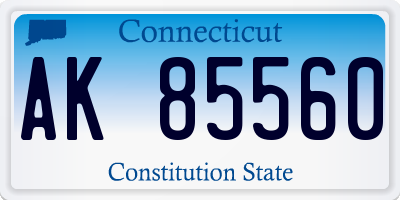 CT license plate AK85560