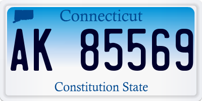 CT license plate AK85569