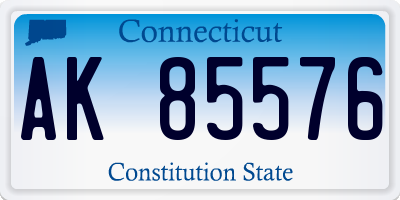 CT license plate AK85576