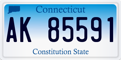 CT license plate AK85591