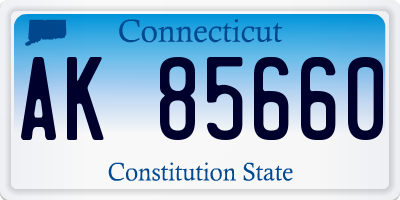 CT license plate AK85660