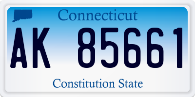 CT license plate AK85661