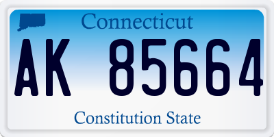 CT license plate AK85664