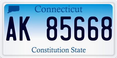 CT license plate AK85668