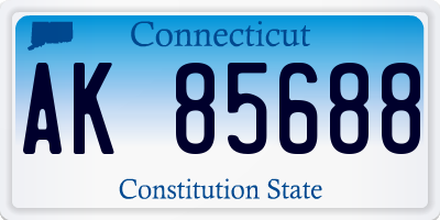 CT license plate AK85688