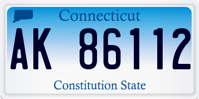 CT license plate AK86112