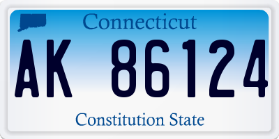 CT license plate AK86124