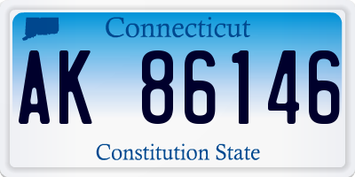 CT license plate AK86146