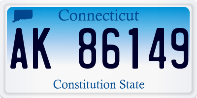 CT license plate AK86149