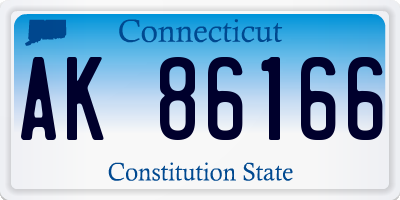 CT license plate AK86166