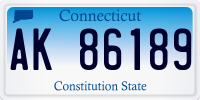 CT license plate AK86189