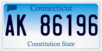 CT license plate AK86196