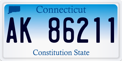 CT license plate AK86211