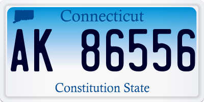 CT license plate AK86556