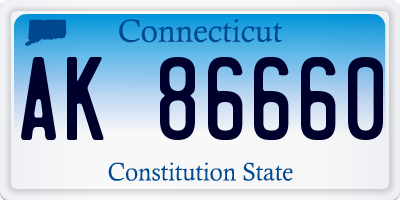 CT license plate AK86660