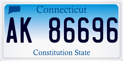 CT license plate AK86696
