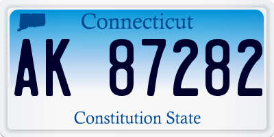 CT license plate AK87282