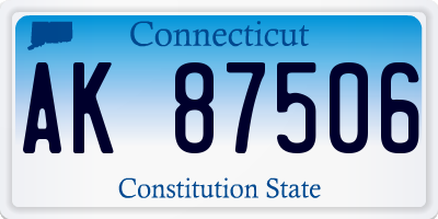 CT license plate AK87506