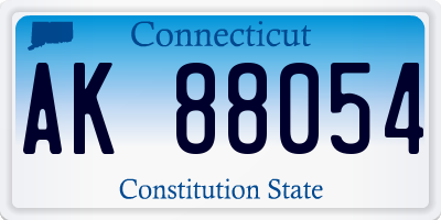 CT license plate AK88054