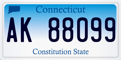 CT license plate AK88099