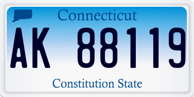 CT license plate AK88119