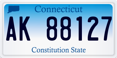 CT license plate AK88127