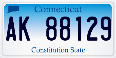 CT license plate AK88129