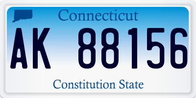 CT license plate AK88156