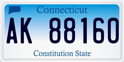 CT license plate AK88160