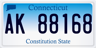 CT license plate AK88168