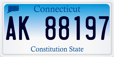 CT license plate AK88197