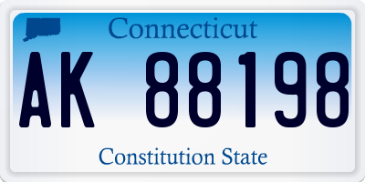 CT license plate AK88198