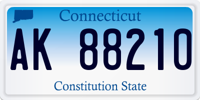 CT license plate AK88210