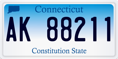 CT license plate AK88211