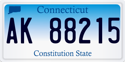 CT license plate AK88215
