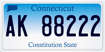 CT license plate AK88222
