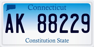 CT license plate AK88229