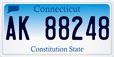 CT license plate AK88248